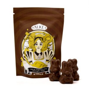 Alice Mushroom Milk Chocolate | Buy Magic Mushroom Edibles Online Over 250 Delivery free